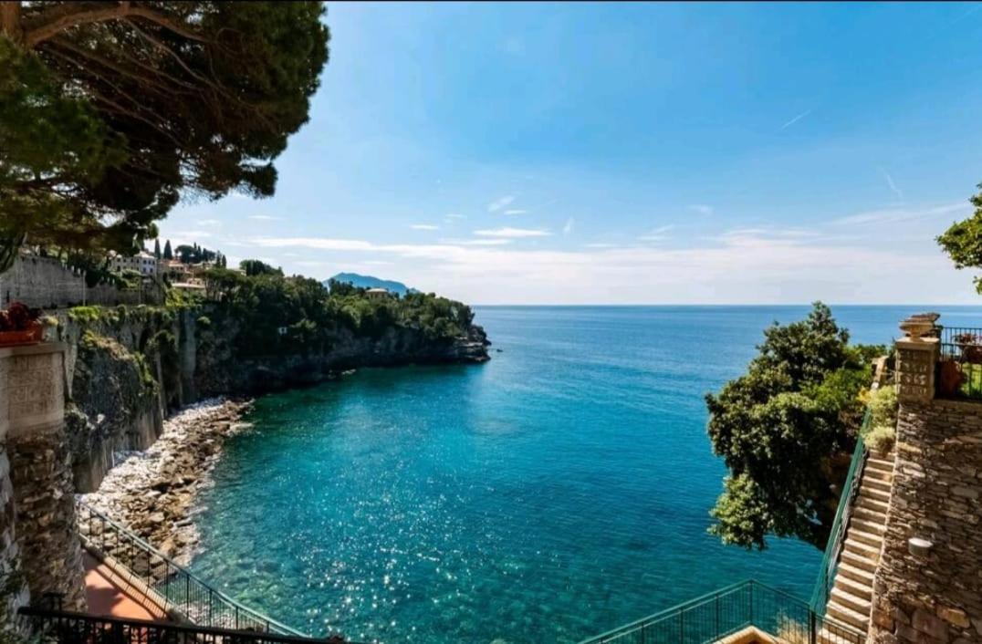 Pieve Ligure A Picco Sul Mare Con Piscina Villa Regina 외부 사진
